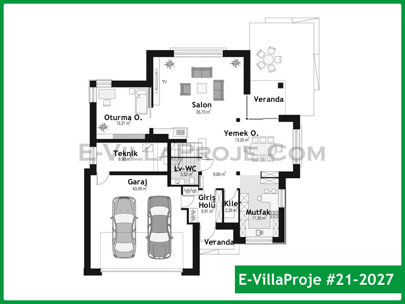 Gazbeton Çelik Ev 257 m² Dubleks (5+1) - Görsel 2
