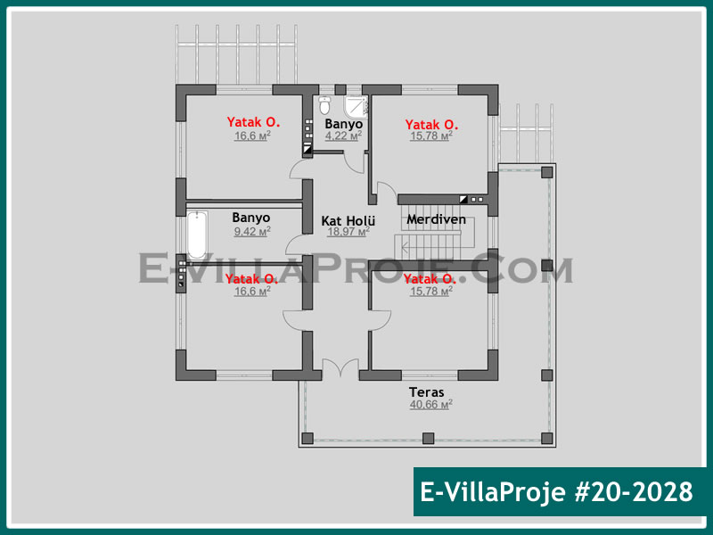 Gazbeton Çelik Ev 258 m² Dubleks (5+1) - Görsel 3