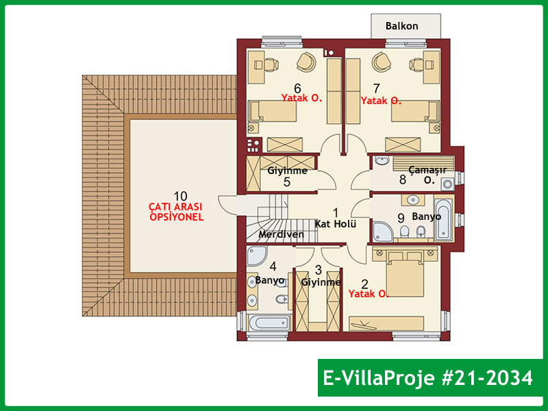 Gazbeton Çelik Ev 259 m² Dubleks (5+1) - Görsel 3