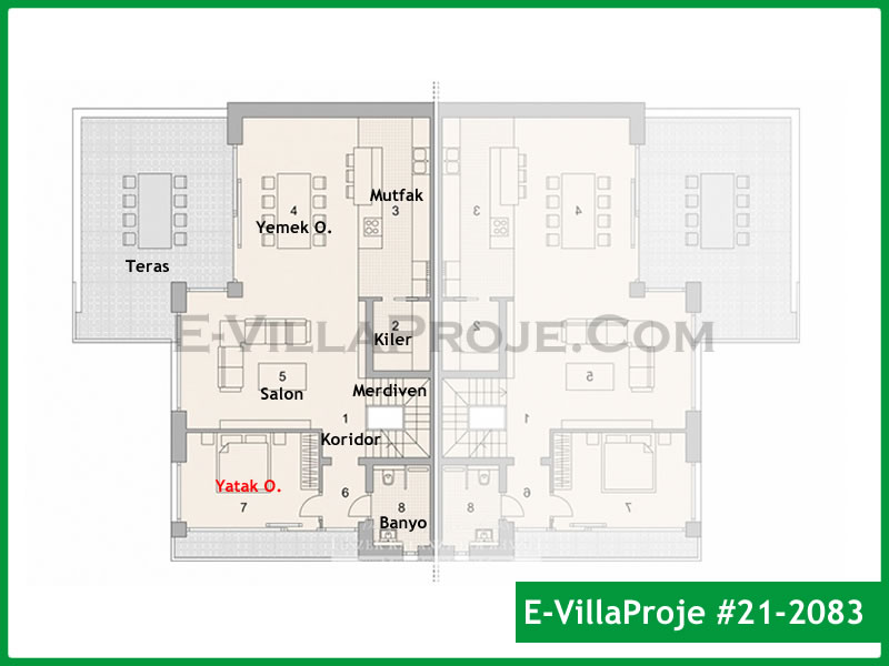 Gazbeton Çelik Ev 260 m² Dubleks (5+1) - Görsel 2
