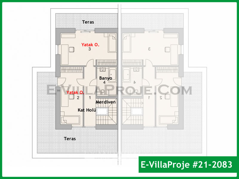Gazbeton Çelik Ev 260 m² Dubleks (5+1) - Görsel 3