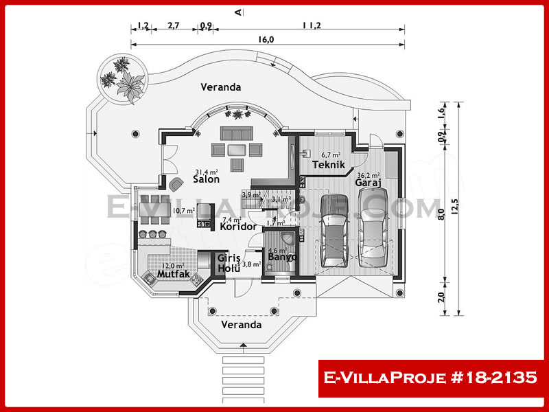 Gazbeton Çelik Ev 261 m² Dubleks (5+1) - Görsel 2