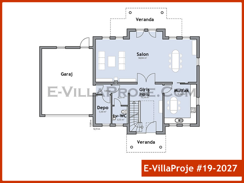 Gazbeton Çelik Ev 262 m² Dubleks (5+1) - Görsel 2