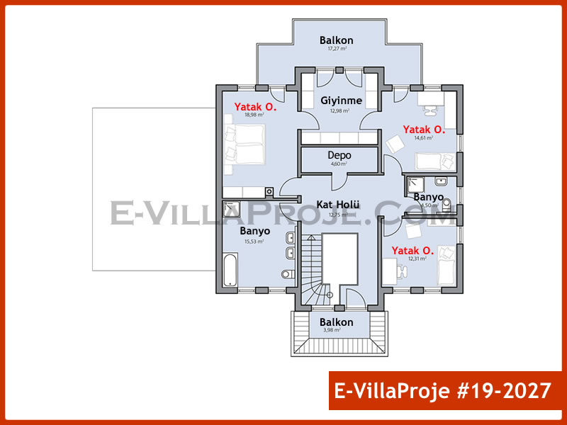 Gazbeton Çelik Ev 262 m² Dubleks (5+1) - Görsel 3