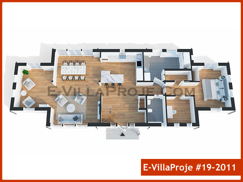 Gazbeton Çelik Ev 264 m² Dubleks (5+1) - Görsel 7