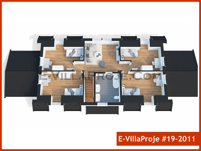 Gazbeton Çelik Ev 264 m² Dubleks (5+1) - Görsel 8