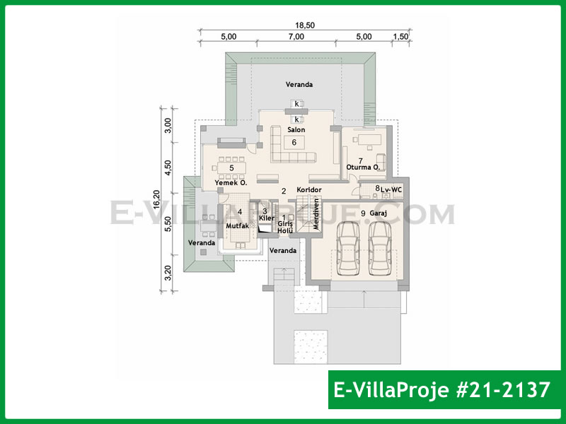 Gazbeton Çelik Ev 264 m² Dubleks (5+1) - Görsel 2