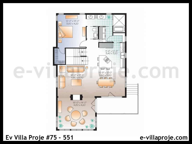 Gazbeton Çelik Ev 264 m² Dubleks (5+1) - Görsel 2