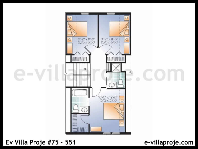 Gazbeton Çelik Ev 264 m² Dubleks (5+1) - Görsel 3