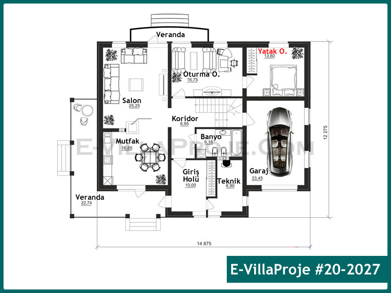 Gazbeton Çelik Ev 265 m² Dubleks (5+1) - Görsel 2