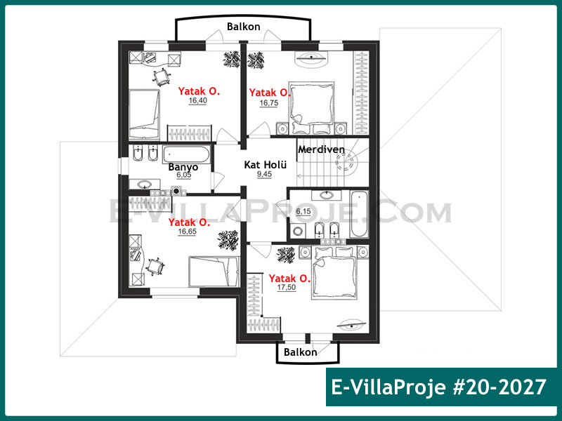 Gazbeton Çelik Ev 265 m² Dubleks (5+1) - Görsel 3