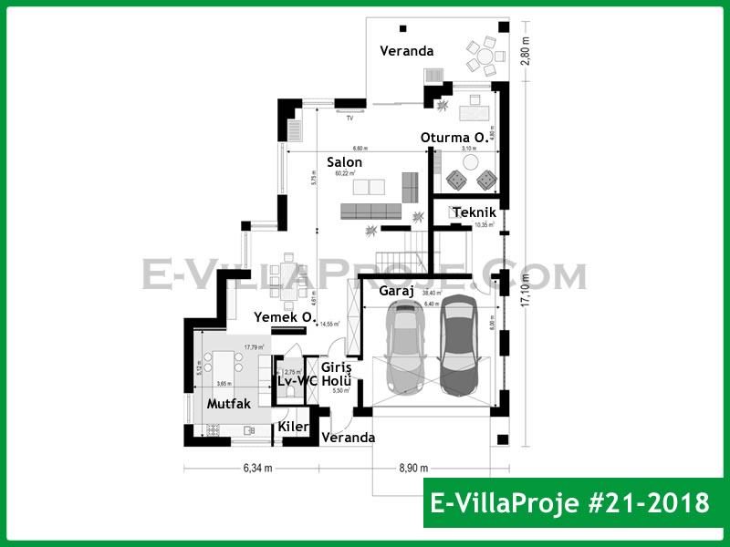 Gazbeton Çelik Ev 265 m² Dubleks (5+1) - Görsel 2
