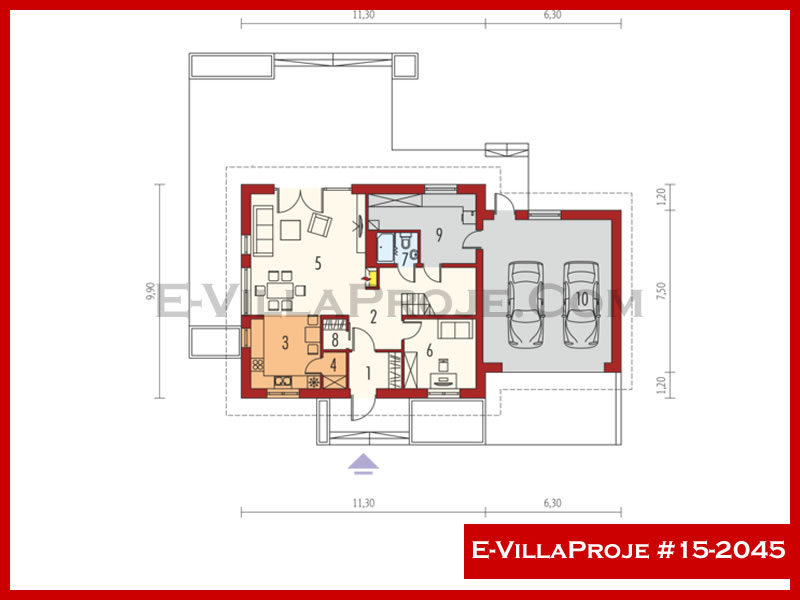 Gazbeton Çelik Ev 265 m² Tek Katlı (5+1) - Görsel 2