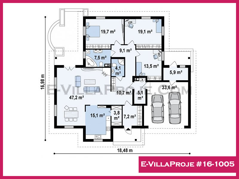 Gazbeton Çelik Ev 265 m² Tek Katlı (5+1) - Görsel 2