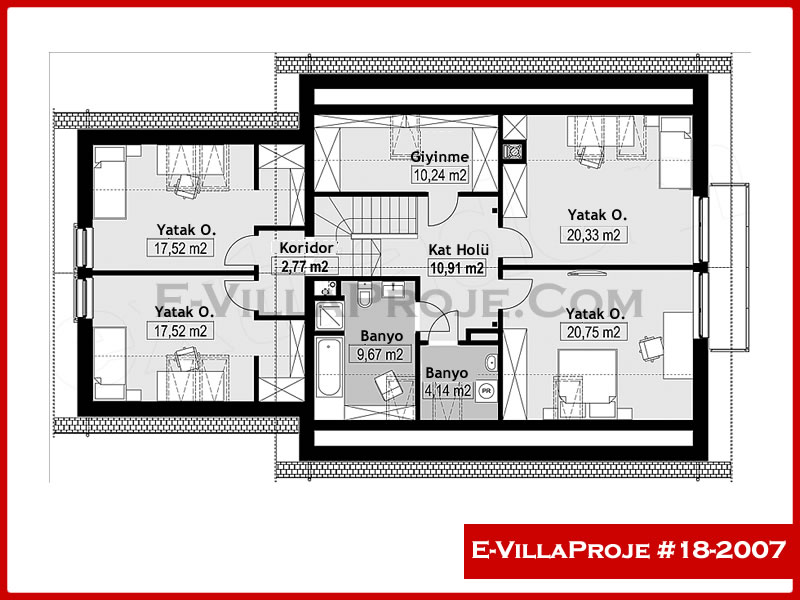 Gazbeton Çelik Ev 266 m² Dubleks (5+1) - Görsel 3