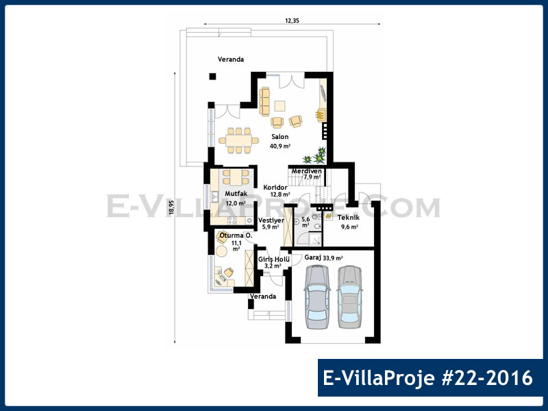 Gazbeton Çelik Ev 267 m² Dubleks (5+1) - Görsel 2