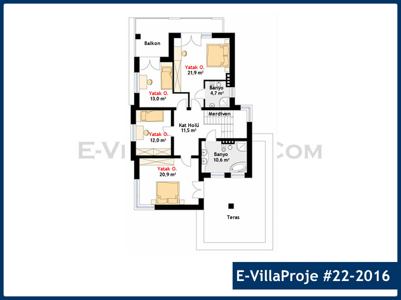 Gazbeton Çelik Ev 267 m² Dubleks (5+1) - Görsel 3