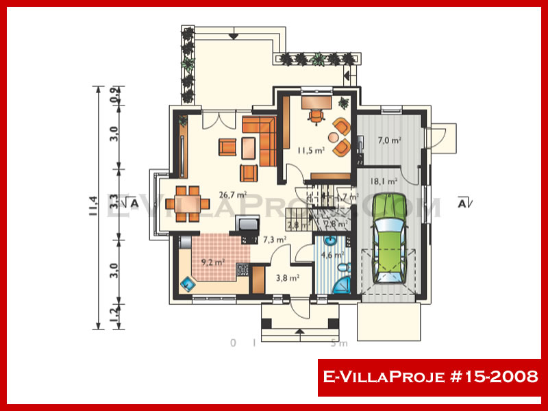Gazbeton Çelik Ev 270 m² Dubleks (5+1) - Görsel 2