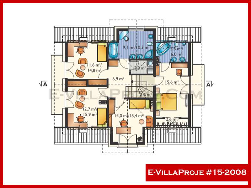 Gazbeton Çelik Ev 270 m² Dubleks (5+1) - Görsel 3