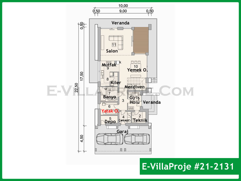 Gazbeton Çelik Ev 271 m² Dubleks (5+1) - Görsel 2