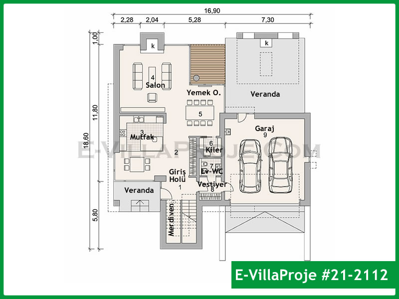 Gazbeton Çelik Ev 272 m² Dubleks (5+1) - Görsel 2