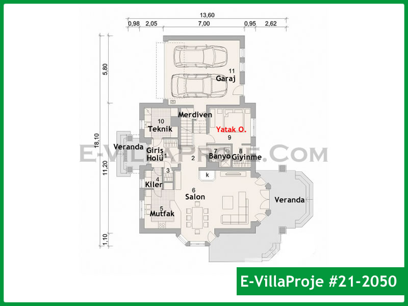 Gazbeton Çelik Ev 273 m² Dubleks (5+1) - Görsel 2
