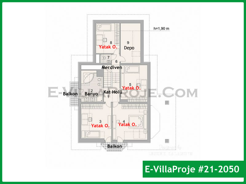 Gazbeton Çelik Ev 273 m² Dubleks (5+1) - Görsel 3
