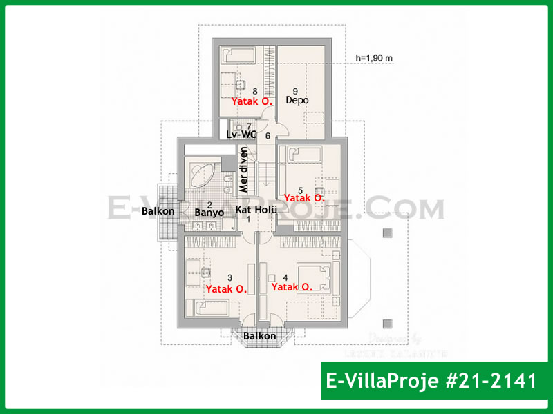 Gazbeton Çelik Ev 274 m² Dubleks (5+1) - Görsel 3