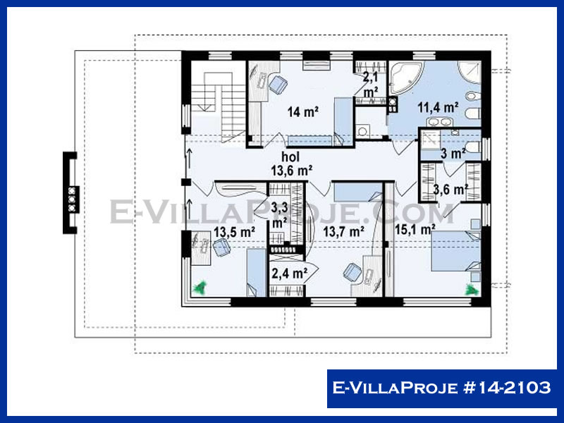 Gazbeton Çelik Ev 275 m² Dubleks (5+1) - Görsel 3