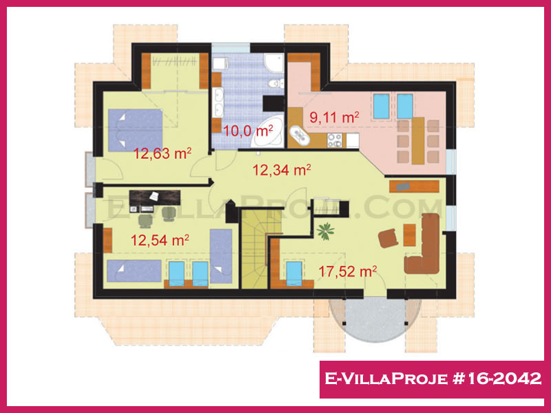 Gazbeton Çelik Ev 277 m² Dubleks (5+1) - Görsel 3