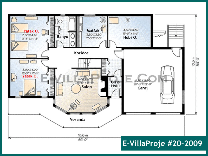 Gazbeton Çelik Ev 279 m² Dubleks (5+1) - Görsel 2
