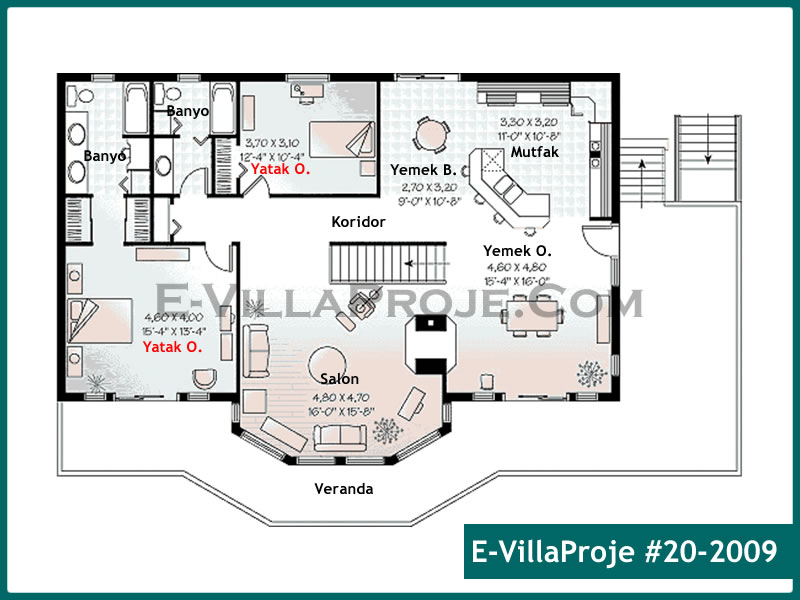 Gazbeton Çelik Ev 279 m² Dubleks (5+1) - Görsel 3