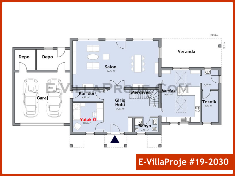 Gazbeton Çelik Ev 279 m² Dubleks (5+1) - Görsel 2