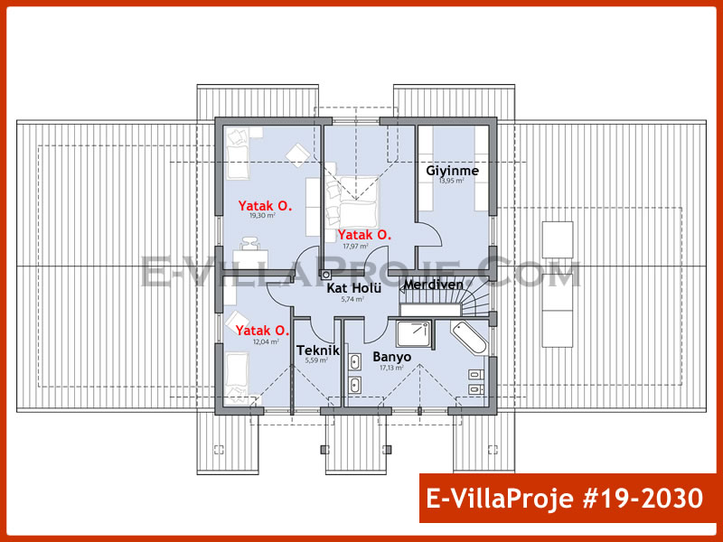 Gazbeton Çelik Ev 279 m² Dubleks (5+1) - Görsel 3