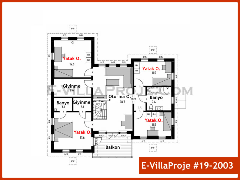Gazbeton Çelik Ev 280 m² Dubleks (5+1) - Görsel 3