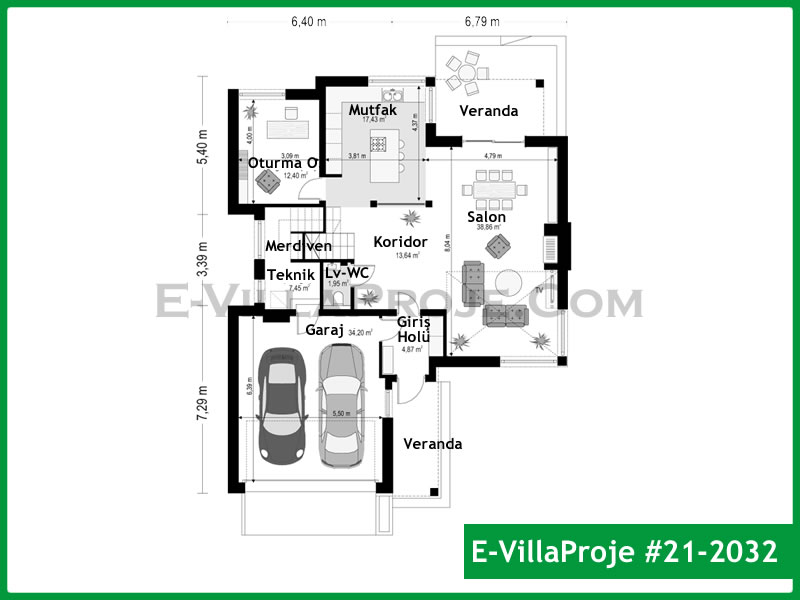 Gazbeton Çelik Ev 280 m² Dubleks (5+1) - Görsel 2