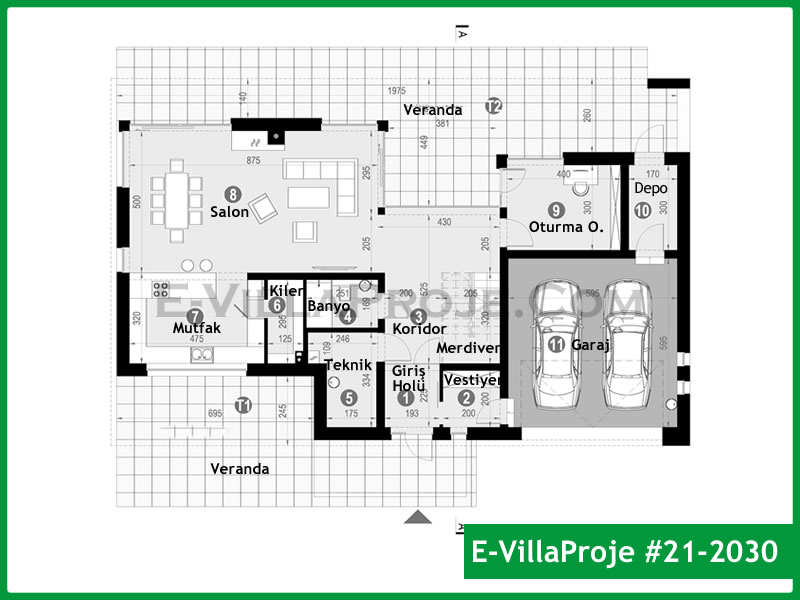 Gazbeton Çelik Ev 281 m² Dubleks (5+1) - Görsel 2