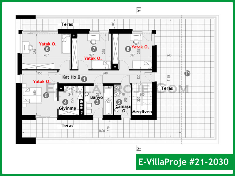 Gazbeton Çelik Ev 281 m² Dubleks (5+1) - Görsel 3