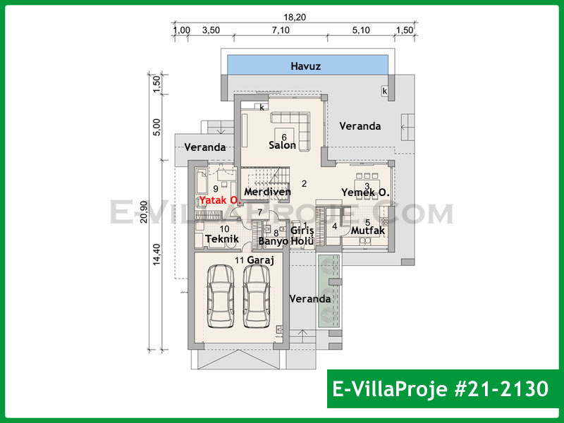 Gazbeton Çelik Ev 284 m² Dubleks (5+1) - Görsel 2