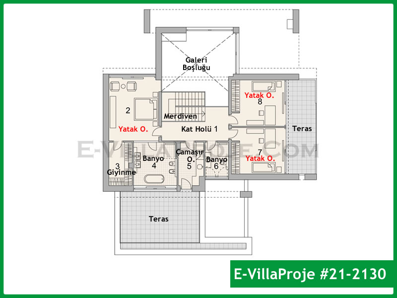 Gazbeton Çelik Ev 284 m² Dubleks (5+1) - Görsel 3