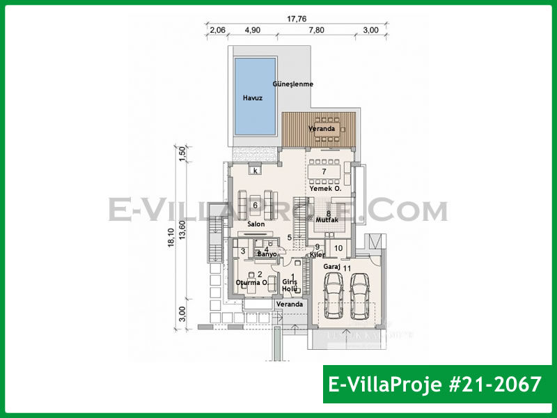 Gazbeton Çelik Ev 284 m² Dubleks (5+1) - Görsel 2