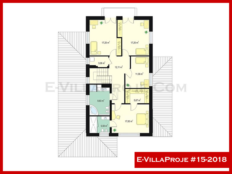 Gazbeton Çelik Ev 284 m² Dubleks (5+1) - Görsel 3