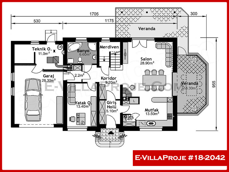 Gazbeton Çelik Ev 285 m² Dubleks (5+1) - Görsel 2