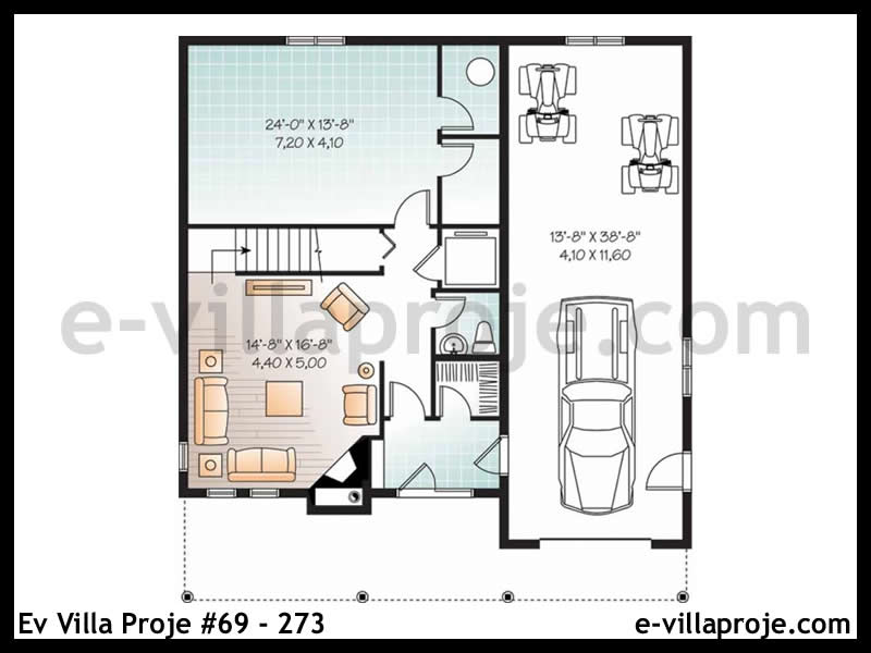 Gazbeton Çelik Ev 285 m² Dubleks (5+1) - Görsel 3