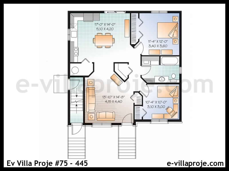 Gazbeton Çelik Ev 286 m² Dubleks (5+1) - Görsel 2