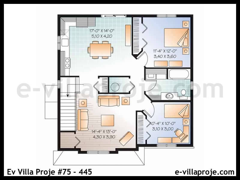 Gazbeton Çelik Ev 286 m² Dubleks (5+1) - Görsel 3