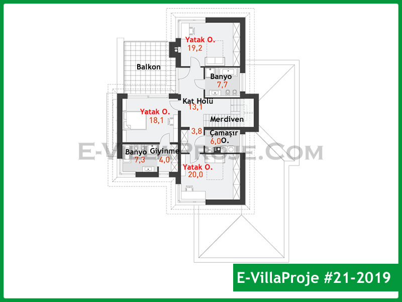 Gazbeton Çelik Ev 287 m² Dubleks (5+1) - Görsel 3