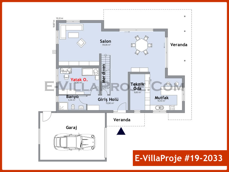 Gazbeton Çelik Ev 287 m² Dubleks (5+1) - Görsel 2