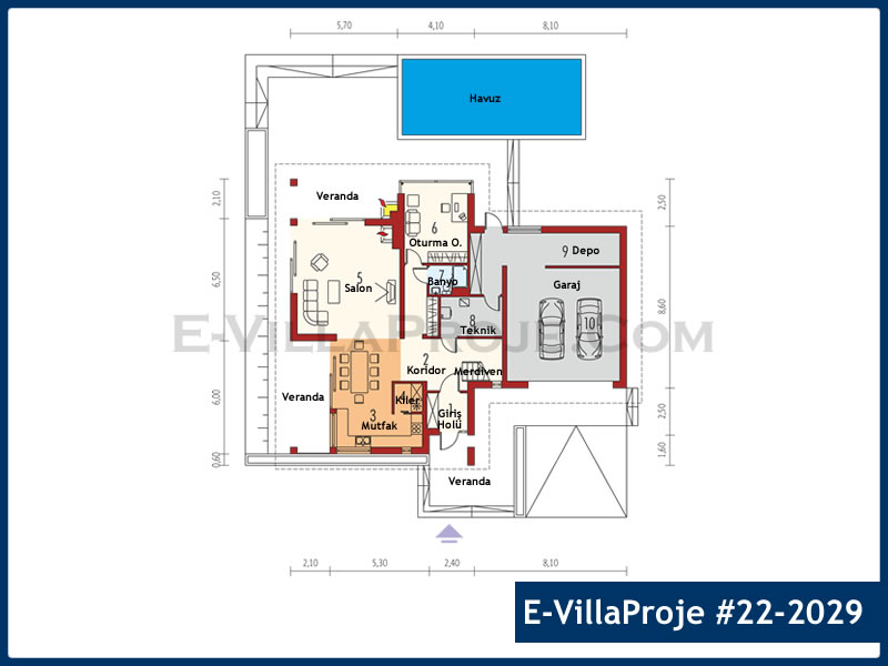 Gazbeton Çelik Ev 292 m² Dubleks (5+1) - Görsel 2