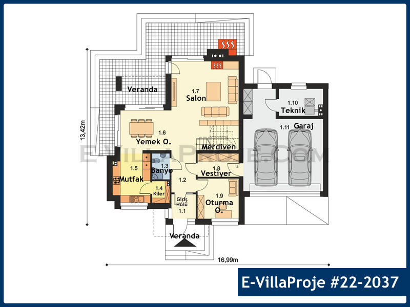 Gazbeton Çelik Ev 296 m² Dubleks (5+1) - Görsel 2